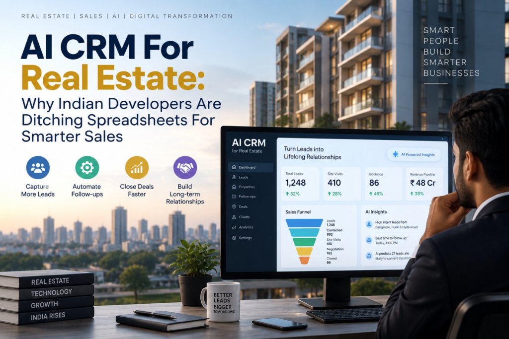 AI CRM FOR REAL ESTATE: WHY INDIAN DEVELOPERS ARE DITCHING SPREADSHEETS FOR SMARTER SALES